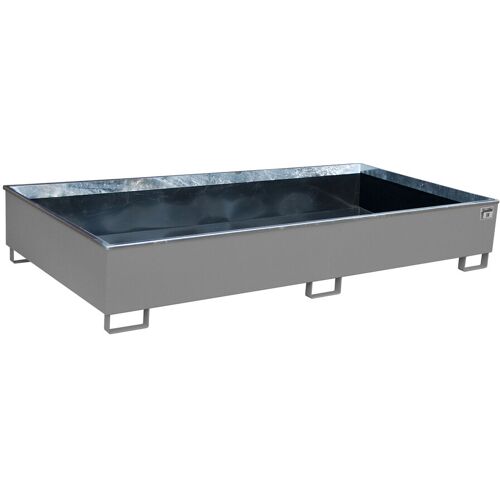 Bauer Regalwanne mit PE-Einsatz RW 2700-3 PE, lackiert, Mausgrau