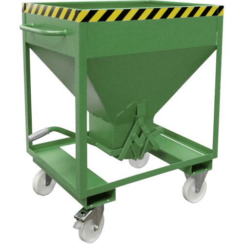 Bauer Silobehälter SRE 600, lackiert, Resedagrün