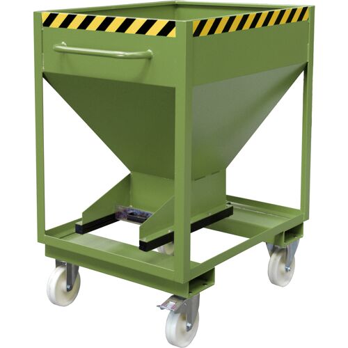 Bauer Silobehälter SRE-D 375, lackiert, Resedagrün