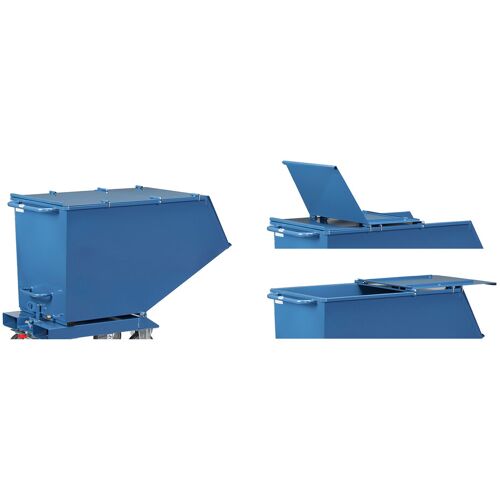 Fetra klappbarer Deckel für Muldenkipper Mehrpreis für Kastenmaße 1200x652x413mm