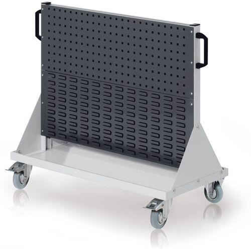 Kappes Systeme Kappes RasterMobil® Größe #2 - 1000x890x500mm - 2x Lochplatte und 2x Schlitzplatte 4-teilig - anthrazitgrau