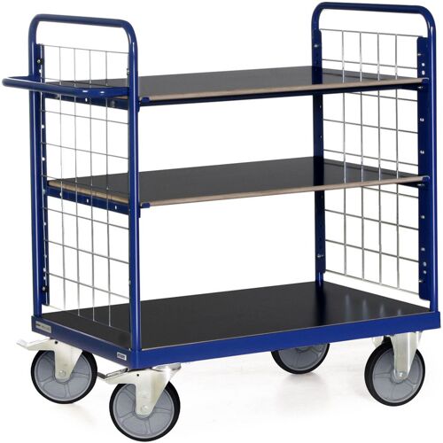 Bakoprotaurus Protaurus Etagenwagen F600 mit 3 Ladeflächen und Stirnwände vergittert 1200mm hoch 850x500mm