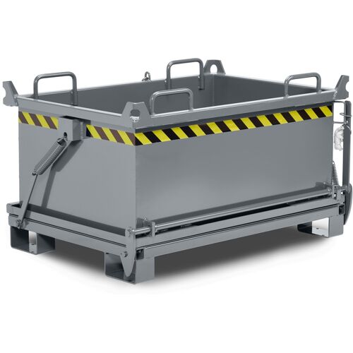 R+R Industrietechnik RR Industrietechnik Klappbodenbehälter Typ RBB-75 910x1370x1040mm 750dm³ RAL 7005 Mausgrau
