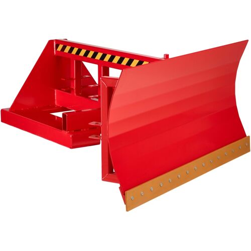 R+R Industrietechnik Schneeschieber Typ RSP-18 mit Polyurethanschürfleiste Schildbreite 1800mm RAL 3000 Feuerrot