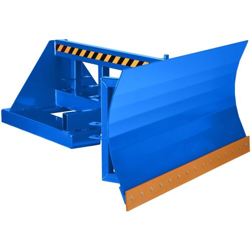 R+R Industrietechnik Schneeschieber Typ RSP-20 mit Polyurethanschürfleiste Schildbreite 2000mm RAL 5010 Enzianblau