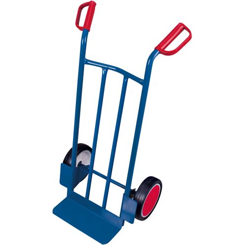 Variofit Stahlrohrkarren 250kg Traglast mit gebogenen Querstreben Vollgummibereifung