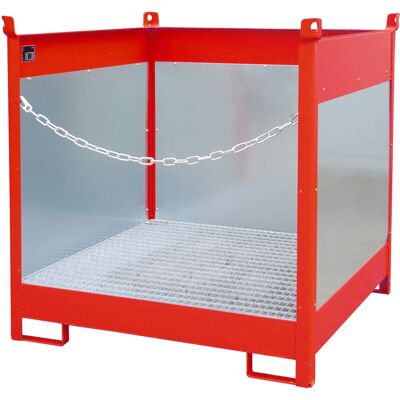 Bauer Fass-Stapelpalette FSP-4 G, lackiert, Feuerrot Bauer Fass-Stapelpalette FSP-4 G, lackiert, Feuerrot