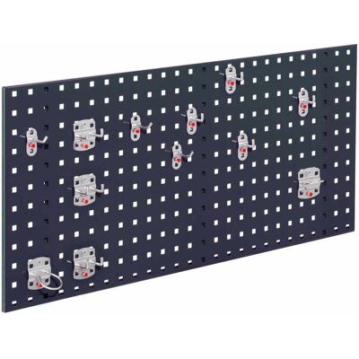 Kappes Systeme Kappes ®RasterPlan Einsteigerset #2 1x Lochplatte 1000x450mm 1x Werkzeughaltersortiment 12-teilig Anthrazitgrau RAL 7016 Kappes Systeme Kappes ®RasterPlan Einsteigerset #2 1x Lochplatte 1000x450mm 1x Werkzeughaltersortiment 12-teilig Anthrazitgrau RAL 7016