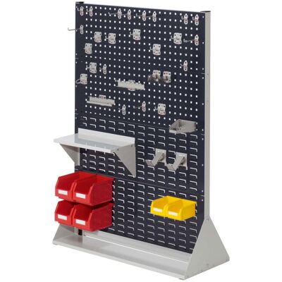 Kappes Systeme Kappes ®RasterPlan Stellwände doppelseitig Größe #4 - 6x Lochplatten 2x Schlitzplatten 1x Zubehörsortiment 37-teilig Anthrazitgrau RAL 7016 Kappes Systeme Kappes ®RasterPlan Stellwände doppelseitig Größe #4 - 6x Lochplatten 2x Schlitzplatten 1x Zubehörsortiment 37-teilig Anthrazitgrau RAL 7016