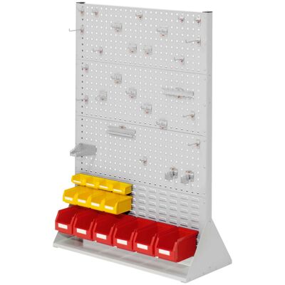 Kappes Systeme Kappes ®RasterPlan Stellwände doppelseitig Größe #4 - 6x Lochplatten 2x Schlitzplatten 1x Zubehörsortiment 42-teilig Lichtgrau RAL 7035 Kappes Systeme Kappes ®RasterPlan Stellwände doppelseitig Größe #4 - 6x Lochplatten 2x Schlitzplatten 1x Zubehörsortiment 42-teilig Lichtgrau RAL 7035