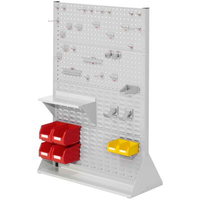 Kappes Systeme Kappes ®RasterPlan Stellwände doppelseitig Größe #4 - 6x Lochplatten 2x Schlitzplatten 1x Zubehörsortiment 37-teilig Lichtgrau RAL 7035 Kappes Systeme Kappes ®RasterPlan Stellwände doppelseitig Größe #4 - 6x Lochplatten 2x Schlitzplatten 1x Zubehörsortiment 37-teilig Lichtgrau RAL 7035