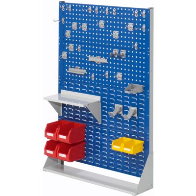 Kappes Systeme Kappes ®RasterPlan Stellwände einseitig Größe #4 - 2x Lochplatten 2x Schlitzplatten 1x Zubehörsortiment 37-teilig Enzianblau RAL 5010 Kappes Systeme Kappes ®RasterPlan Stellwände einseitig Größe #4 - 2x Lochplatten 2x Schlitzplatten 1x Zubehörsortiment 37-teilig Enzianblau RAL 5010