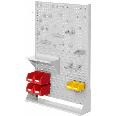 Kappes Systeme Kappes ®RasterPlan Stellwände einseitig Größe #4 - 2x Lochplatten 2x Schlitzplatten 1x Zubehörsortiment 37-teilig Lichtgrau RAL 7035 Kappes Systeme Kappes ®RasterPlan Stellwände einseitig Größe #4 - 2x Lochplatten 2x Schlitzplatten 1x Zubehörsortiment 37-teilig Lichtgrau RAL 7035