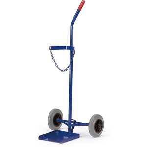 Rollcart Stahlflaschenroller 100kg Traglast für eine 40-50l Flasche Vollgummi