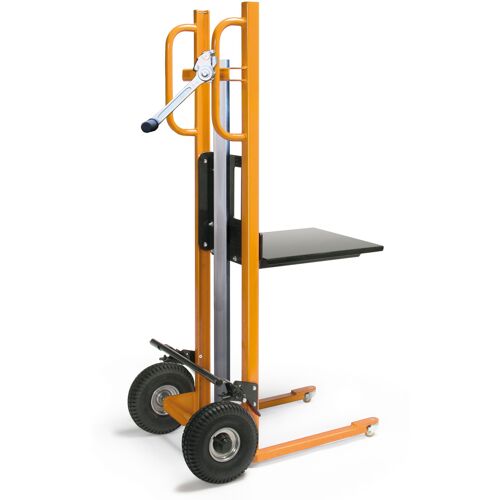 Bakoprotaurus Protaurus Hubkarre mit Plattform 150kg Tragkraft Luftbereifung