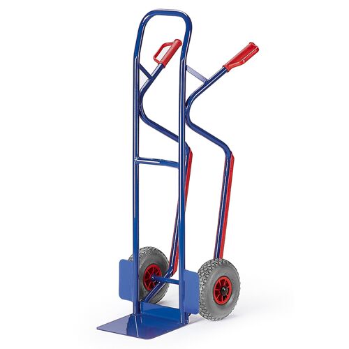 Rollcart Stapelkarre mit Treppenrutschkufen aus Stahlrohr250x60mm Vollgummi GS