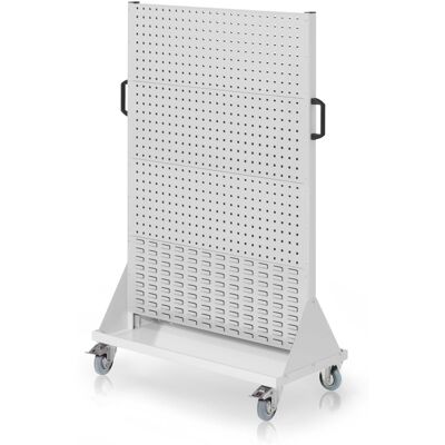 Kappes Systeme Kappes RasterMobil® mobiler Arbeitsplatzschrank Größe #4 1580x1000x500mm 6x Lochplatte 2x Schiltzplatte lichtgrau Kappes Systeme Kappes RasterMobil® mobiler Arbeitsplatzschrank Größe #4 1580x1000x500mm 6x Lochplatte 2x Schiltzplatte lichtgrau