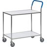 Kongamek Tischwagen mit Bremse in weiss mit 850x435mm Ladefläche