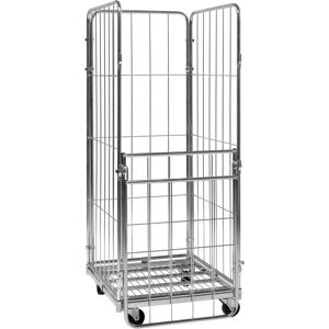 Kongamek Rollcontainer verzinkt 720x800x1800mm mit 4 Gitterwänden vorne halb zu öffnen ohne Bremse Kongamek Rollcontainer verzinkt 720x800x1800mm mit 4 Gitterwänden vorne halb zu öffnen ohne Bremse