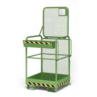 R+R Industrietechnik Arbeitskorb Typ RAK-ONE 800x800x1900mm RAL6011 Resedagrün R+R Industrietechnik Arbeitskorb Typ RAK-ONE 800x800x1900mm RAL6011 Resedagrün