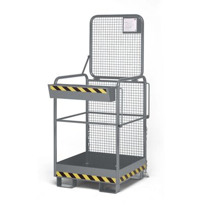 R+R Industrietechnik Arbeitskorb Typ RAK-ONE 800x800x1900mm RAL7005 Mausgrau R+R Industrietechnik Arbeitskorb Typ RAK-ONE 800x800x1900mm RAL7005 Mausgrau