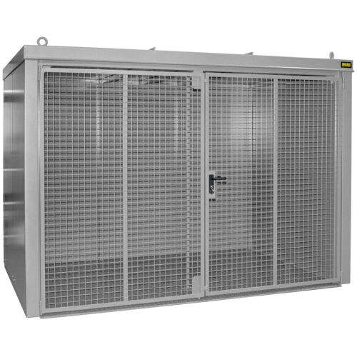 Bauer Gasflaschen-Container GFC-B M4, Mausgrau für 60x Gasflaschen Ø 230 mm