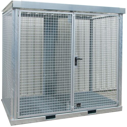 Bauer Gasflaschen-Container GFC-E/G M3 mit Gitterrostboden für 60x Gasflaschen Ø 230 mm