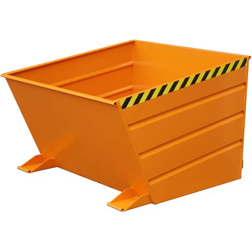 Bauer Kippbehälter mit Hebelverschluß VD 1000, lackiert, Gelborange