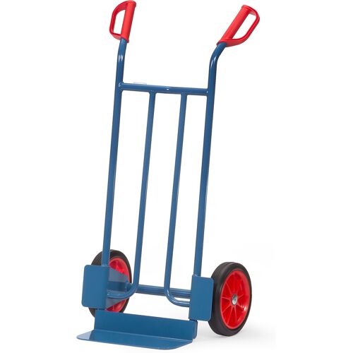 Fetra Stahlrohrkarre mit Vollgummibereifung Höhe 1150 mm, Schaufel 150x400mm