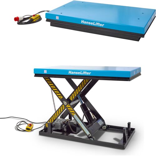 Hanselifter Stationärer Scherenhubtisch HIW1006 Hubhöhe 1300mm Tragkraft 1000kg Betriebsspannung 230V