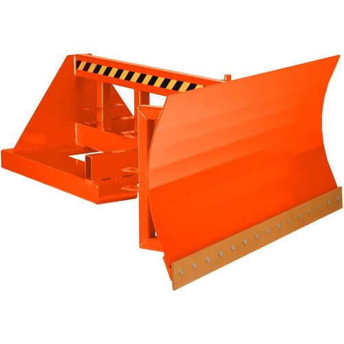 R+R Industrietechnik Schneeschieber Typ RSP-15 mit Polyurethanschürfleiste Schildbreite 1500mm RAL 2004 Reinorange