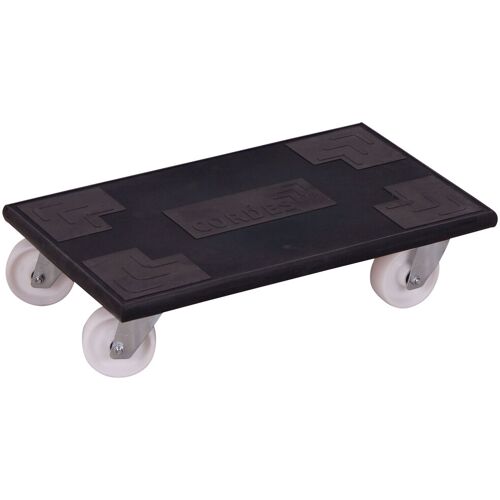 Variofit Möbelhund Europa mit Kunststofflenkrollen 2 Stück 500 kg Tragkraft 600x350x145mm Maße