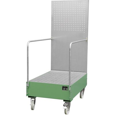 Eurokraft Pro Mobiles Auffangbecken - Stahl, 2x200L Kapazität Eurokraft Pro Mobiles Auffangbecken - Stahl, 2x200L Kapazität