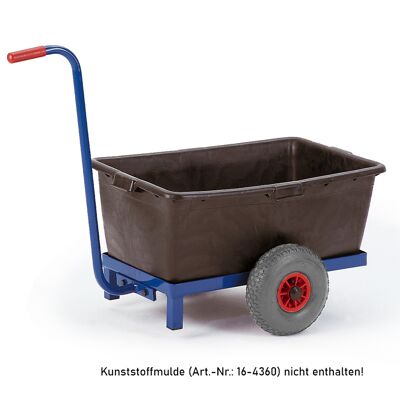 Stahlrohr Griffroller für Kunststoffmulde 670x370mm - Rollcart Stahlrohr Griffroller für Kunststoffmulde 670x370mm - Rollcart