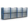 R+R Industrietechnik Wabenregal RWR-16/6 6000x1000x1000mm mit 16 Fächern RAL 5010 Enzianblau