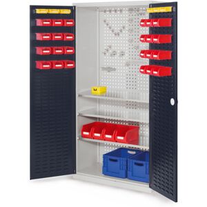 Kappes Systeme Kappes ®RasterPlan Werkzeugschrank 1950x1000m Modell 6 Tiefe 500mm Schlitzplattentüren anthrazitgrau