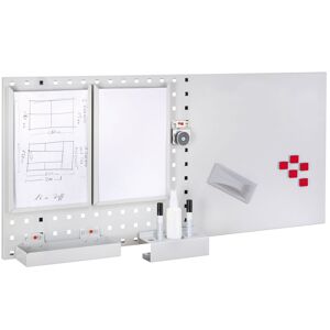 Kappes Systeme Kappes LogoChart® Office Set #4 1x Lochplatte 1000x450mm 1x Zubehörsortiment 14-teilig Alufarben