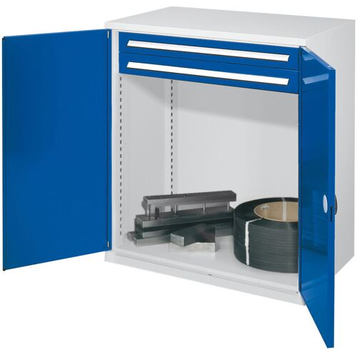 Kappes Systeme Kappes Schwerlast-Beistellschränke ohne Mitteltrennwand 1110x1000x600mm Modell 64 Doppelwandtüren enzianblau