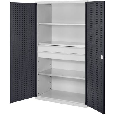 Kappes Systeme Kappes ®RasterPlan Großvolumenschränke 1950x1130x590mm Lochplattentüren Modell 3 anthrazitgrau Kappes Systeme Kappes ®RasterPlan Großvolumenschränke 1950x1130x590mm Lochplattentüren Modell 3 anthrazitgrau