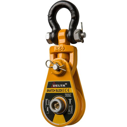 Delta Hoisting DELTA Umlenkrolle mit Schäkel Tragkraft 8,0t