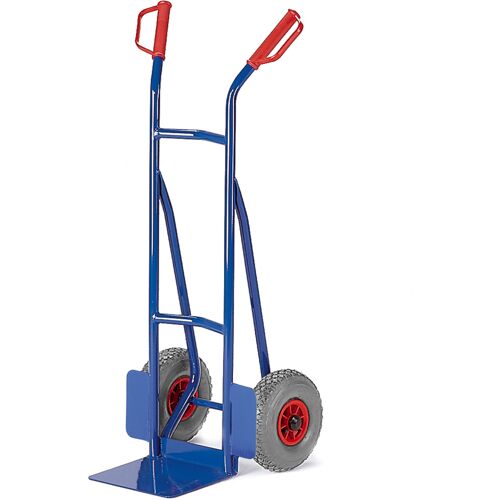 Rollcart kleine Stapelkarre aus Stahlrohr 300mm Schaufelbreite Luft