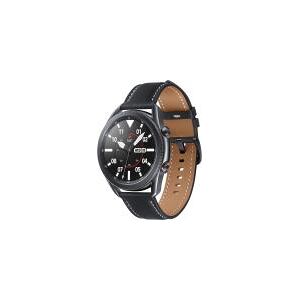 Samsung Galaxy Watch 3 [WiFi + LTE, inkl. Lederarmband braun/schwarz] 45mm Edelstahlgehäuse schwarz