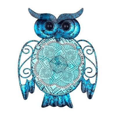 Signes Grimalt Eulen Wanddeko Blau - 19x15cm - Gartenskulptur Signes Grimalt Eulen Wanddeko Blau - 19x15cm - Gartenskulptur