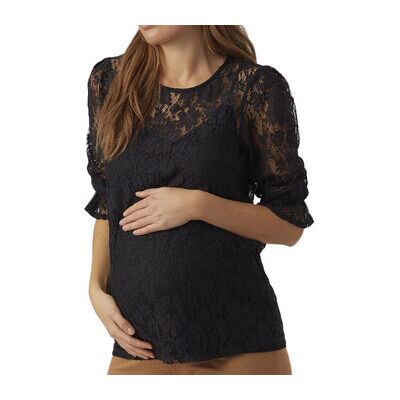 Vero Moda T-Shirts & Poloshirts Maternity Lace Top Eu S Female Vero Moda T-Shirts & Poloshirts Maternity Lace Top Eu S Female