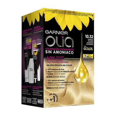 Garnier Olia Permanente Haarfarbe - Platin Gold - Ohne Ammoniak, Natürliche Öle Garnier Olia Permanente Haarfarbe - Platin Gold - Ohne Ammoniak, Natürliche Öle