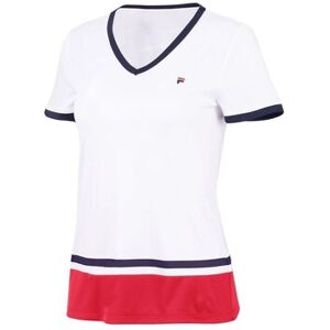 Fila Elisabeth V-Ausschnitt Kurzarm T-Shirt - Sportbekleidung Fila Elisabeth V-Ausschnitt Kurzarm T-Shirt - Sportbekleidung