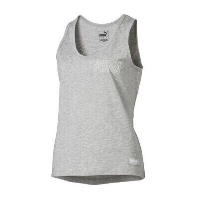 Puma 85517904 Grauer Ärmelloser Training Tank - Tanktop Puma 85517904 Grauer Ärmelloser Training Tank - Tanktop