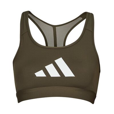 Adidas Powerreact Big Logo Sports Bra Olive - Sport-BH Adidas Powerreact Big Logo Sports Bra Olive - Sport-BH