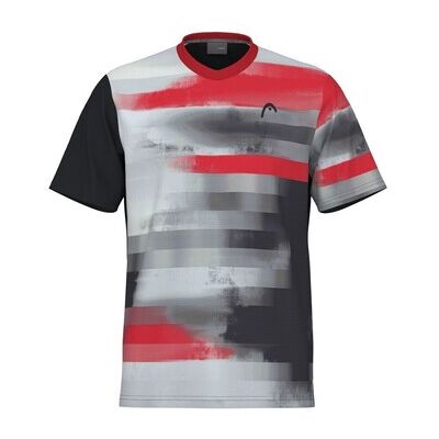 Head Topspin 2024 Schwarz/Grau/Rot T-Shirt - Tennis Junge Head Topspin 2024 Schwarz/Grau/Rot T-Shirt - Tennis Junge