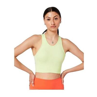 Superdry Damen Sport Core Seamless Mid Impact Sport-BH - Gelb Superdry Damen Sport Core Seamless Mid Impact Sport-BH - Gelb